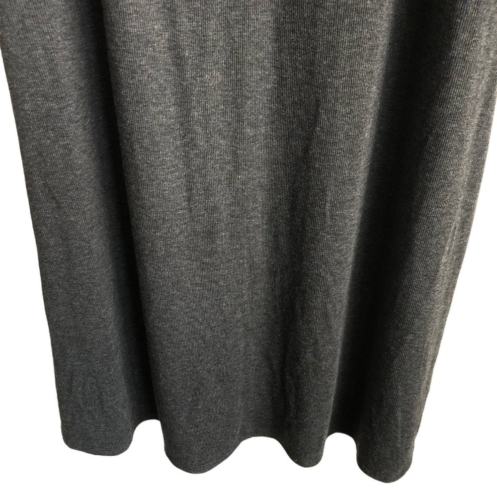 NWT Anthropologie Bordeaux Womens Sweater Dress XL Gray Mock Neck Maxi Stretch - Picture 7 of 10